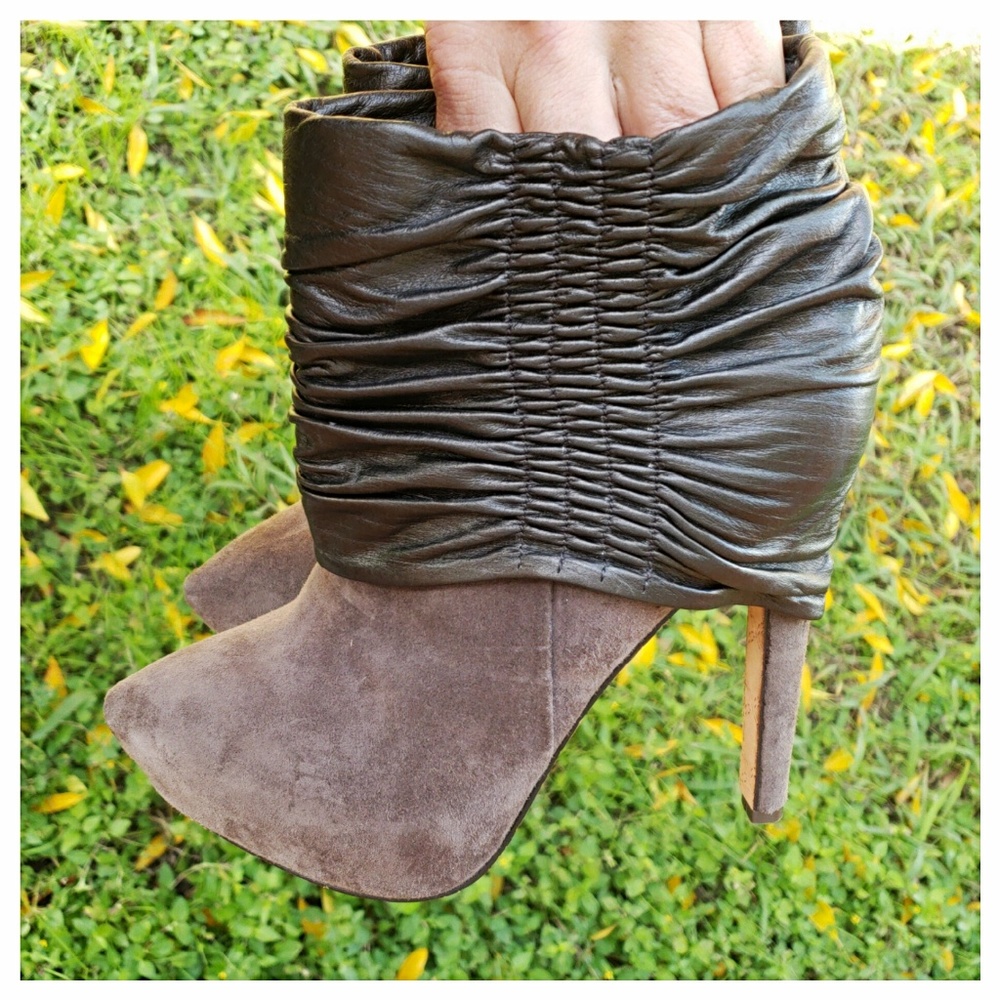 L.A.M.B. Puffy Ruched Booties - Picture 2 of 8
